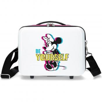 Neceser Infantil Rígido Disney Minnie Be Yourself Blanco ABS 29x21 cm 9L