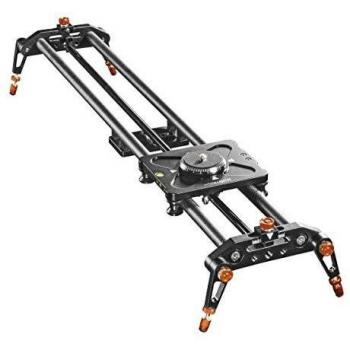 Deslizador Parallax de Carbono Walimex Pro 12 con Follow Focus Profesional - Negro/Naranja