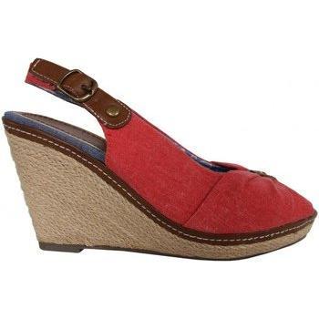 Alpargatas de Cuña para Mujer Refresh 62041 Jeans Rojo