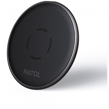 NATOL Cargador Inalámbrico Rápido, Wireless Charger Qi 10W para Samsung Galaxy S9 Plus/S9/S8/Note 8, iPhone X / 8 / 8 Plus y Otros Dispositivos Compatibles con Qi