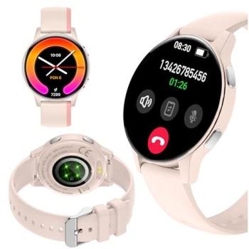 Reloj Inteligente Forever iGO4 JW-600 Rosa - AMOLED Táctil, Bluetooth 5.3, Resistente al Agua IP67, Monitor de Sueño y MultiDeporte