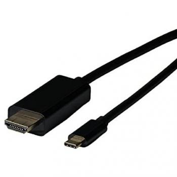 Cable adaptador USB C a HDMI EFB-Elektronik 4K a 30Hz, 2,0 m, color negro