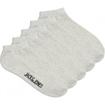 Jack & Jones Dongo Men's Short Socks 5-Pack - Light Grey Melange