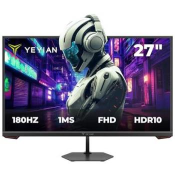 Monitor Gaming Yeyian 27 FHD 180Hz MA Series IPF27, Panel IPS, Resolución 1920x1080, Compatible con G-Sync, Ángulo de visión 178°, Relación de contraste 100