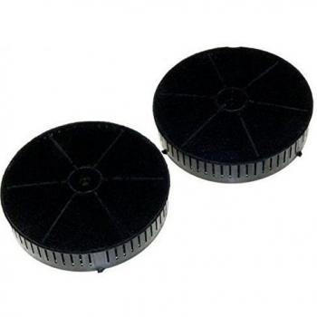 Juego de 2 filtros de carbón T57 para campana extractora (4055171138) compatible con Whirlpool, Ariston Hotpoint, Elica, Electrolux, Indesit, AEG y más