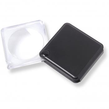 Carson Lupa de bolsillo plegable MagniFlip de 3 aumentos y funda integrada