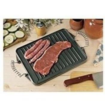 VAELLO 75471 Valenciana-Plancha de Hierro Fundido Rectangular 47x 27 cm, Alloy Steel, Negro, 47 x 27 CM