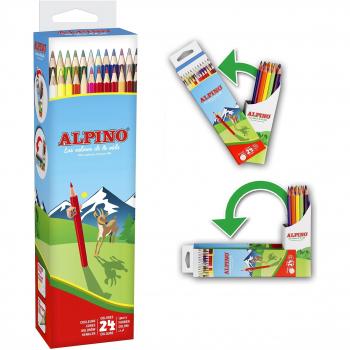 Alpino Flip Box - Estuche 24 lápices