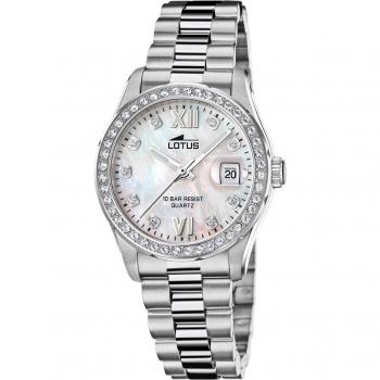 Reloj Lotus Freedom 18933/1 para Mujer con Esfera Beige y Caja de Acero Inoxidable 316L Plateado