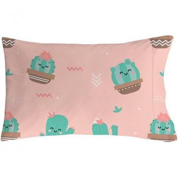Funda de almohada Cactus 50x80 cm 100% algodón 144 hilos