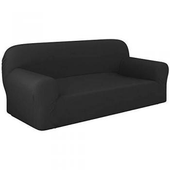 Dreamzie - Fundas Sofa Elasticas 3 Plazas - 60% Algodón Reciclado - Certificada Oeko-Tex® sin Productos Químicos - Fabricada en España - Gris