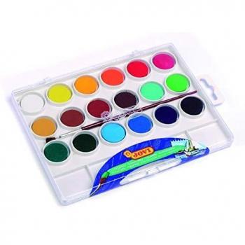 Jovi - Estuche de Acuarelas Multicolor con 18 Colores