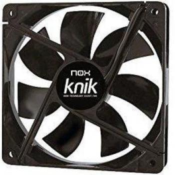 NOX NOXKNIK120 - Ventilador para caja de ordenador, 120 x 120 mm, conector: 4-pin, negro