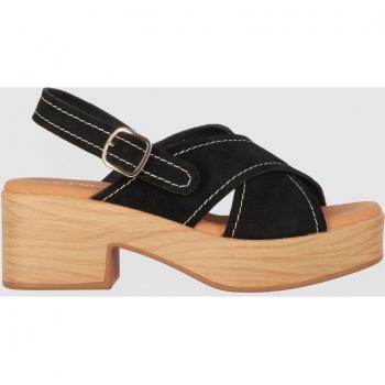Sandalias de plataforma Chika10 Leather HACHI 02 Negro/Black