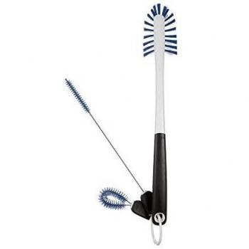 OXO Good Grips Kit de limpieza para botellas, pajitas y recipientes estrechos