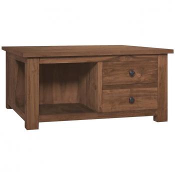 vidaXL Coffee Table 68x68x33 cm Solid Teak Wood