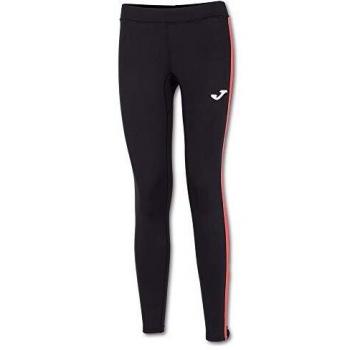 Joma Combi Basic Pantalon Largo Deportivo, Mujer, Negro Coral flúor, S
