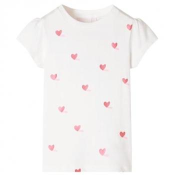 Camiseta Infantil Ecru de Manga Corta 104