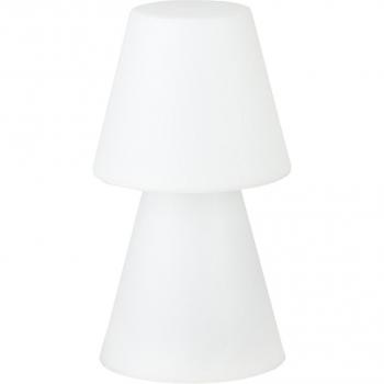 New Garden Lola 20 - Lámpara de Mesa Exterior/Interior LED RGB con Batería Recargable, Resistente a la Intemperie IP43, 20 cm de Alto, Varios Acabados