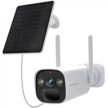 Cámara de vigilancia IP Foscam BP4 Wi-Fi 2560 x 1440 píxeles con panel solar y visión nocturna en color