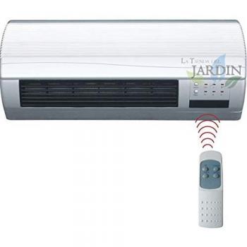 Calefactor de Pared Eléctrico Suinga con Ventilador y Mando a Distancia 1000W-2000W