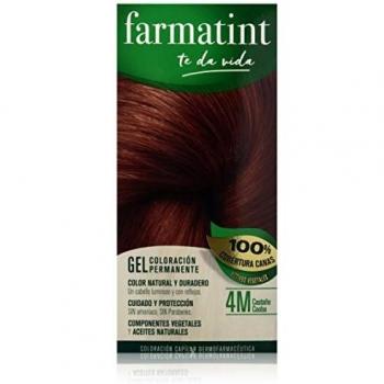 Farmatint 4M Castaño Caoba - Gel de coloración permanente, 135ml