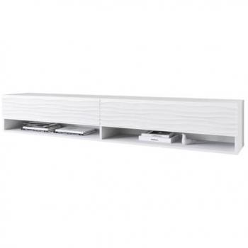 Mueble TV Sarasota 119 Blanco MDF 180x30x33cm con 2 Puertas
