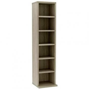 vidaXL Mueble de CD de Sonoma 21 x 16 x 88 cm AgglomÃ