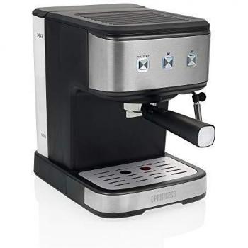 Princess 249413 Máquina de café para Espresso, Compatible con cápsulas Nespresso y café molido, 1