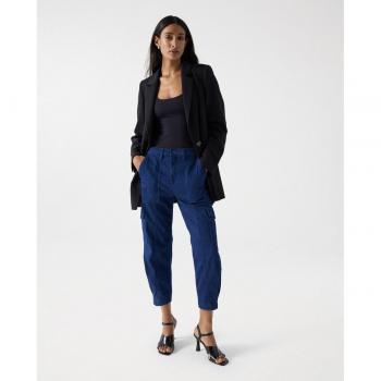 Jogger de mujer denim tipo cargo Salsa Jeans