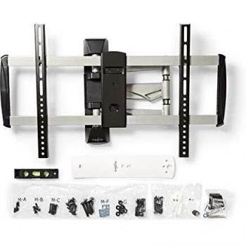 NEDIS Soporte TV de Pared de Movimiento Completo Soporte de Pared para TV con Movimiento Completo | 42-70 | hasta 35 kg | 3 Puntos de Giro Negro