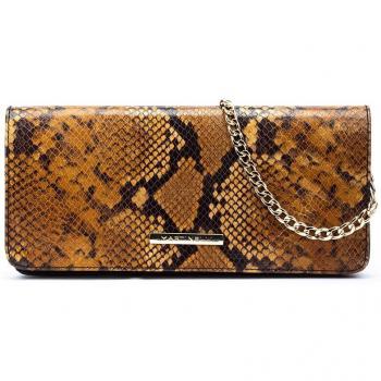 Bolso de hombro de piel Martinelli en color marrón