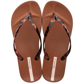 Sandalias Planas Mujer Marrón Ipanema 27006 AJ406 y Chanclas de Baño de Mujer Connect Fem Ipanema