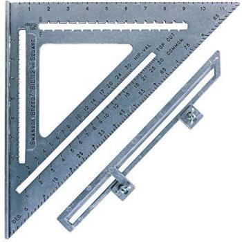 Swanson Tool S0107 12-Inch Speed Square Layout Tool with Blue Book