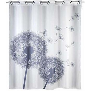 Cortina de Ducha Antimolde Wenko Astera Flex, 180 x 200 cm, Lavable, Poliéster