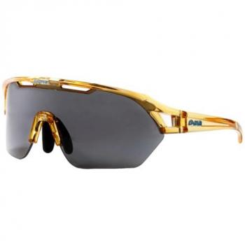 Gafas de Ciclismo y Running EASSUN Glen, Solares CAT 3, Antideslizantes, Ajustables y con Sistema de Ventilación en Naranja Transparente