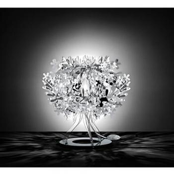 Lámpara de mesa plateada Slamp Fiorellina
