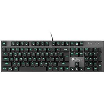 Teclado Mecánico Gaming Genesis Thor 300 - Retroiluminación Verde, Interruptores Outemu Blue, Diseño US