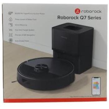Robot Aspirador Fregasuelos Roborock Q7 TF+ con Base Autovaciado 10000 Pa Negro