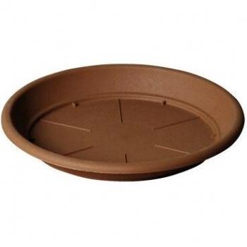 Teraplast 09703322 Platillo Redondo, Terracota, 22x17x3 cm