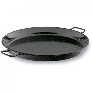 Lacor - 60151 - Paellera Esmaltada 50 cms- Negro