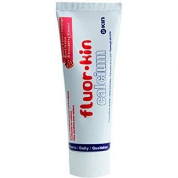 Fluor-Kin Calcium Toothpaste for Children, Strawberry Flavor, 75ml