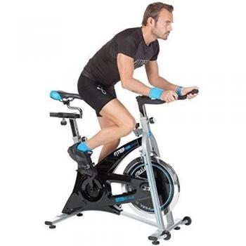 FYTTER Bicicleta Indoor Con 20 Kg Rueda Inercia Y Cadena Rider Ri-06B Gris