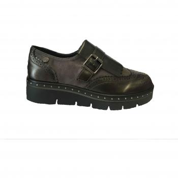 Zapato Plano mocasín Plomo