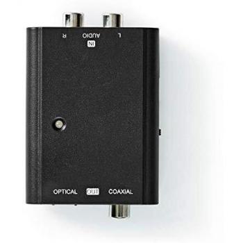 Convertidor de Audio Digital NEDIS | 1 Vía | Entrada: 2x RCA Hembras | Salida: 1x S/PDIF (RCA) Hembra / 1x TosLink Hembra | Manual |