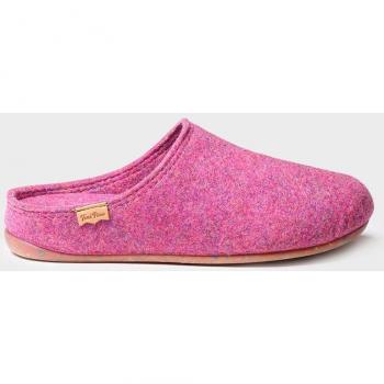 Toni Pons - Zapatillas de casa cerradas de mujer de fieltro reciclado en tonos lisos, color rosa