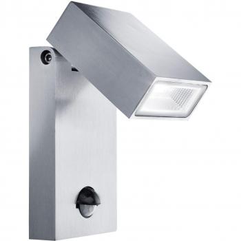 Aplique de Jardín LED Exterior Acero Inoxidable con Sensor de Movimiento IP44 1 Bombilla 15cm