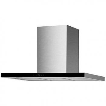 Campana de pared decorativa 90cm, 67dB, 530m³/h, acero inoxidable/negro - Faber 5649940
