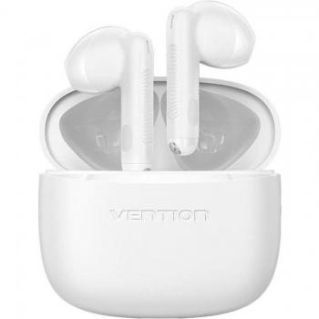 Vention ELF E03 Auriculares Bluetooth True Wireless con Estuche de Carga, Autonomía 6 Horas, Color Blanco