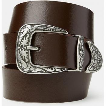 Jack & Jones Vintage Brown Stone Leather Belt for Men, 90 cm